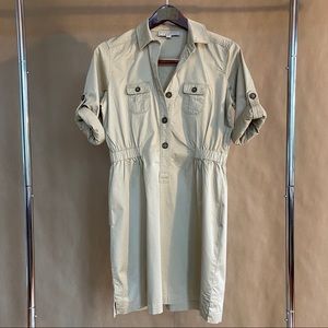 Loft Tan Shirt Dress